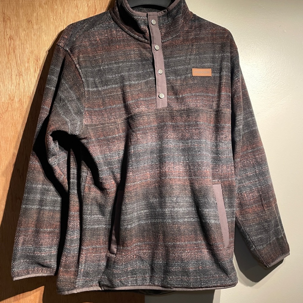 “Cinch” Button-Up Pullover